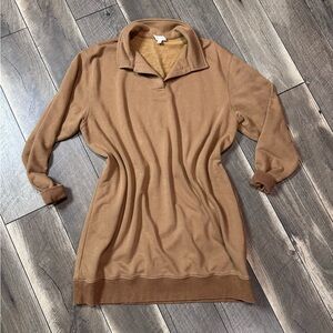 Grade & Gather Collared V Neck Dress